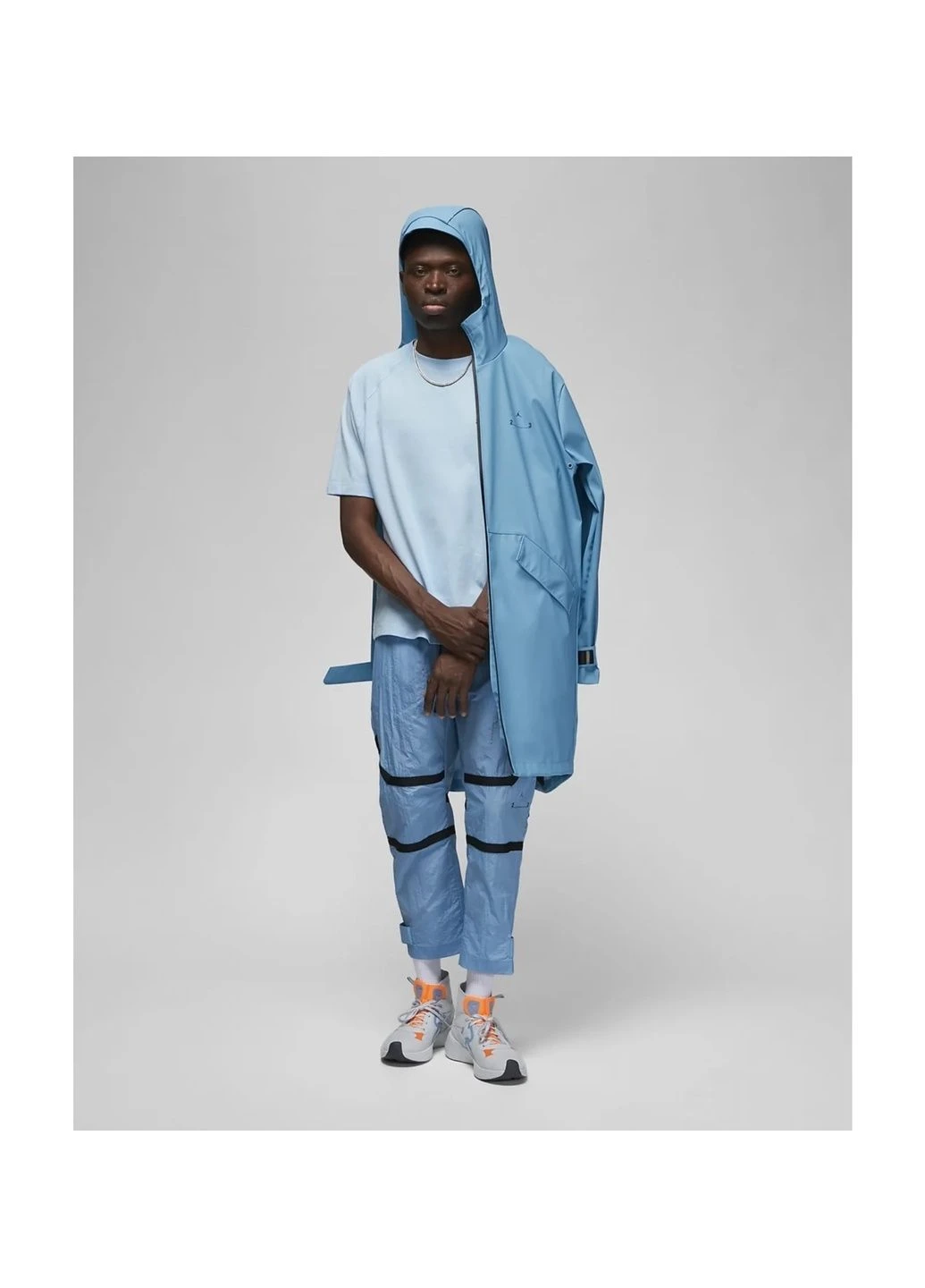 Голубая мужская футболка 23 engineered t-shirt light blue Air Jordan