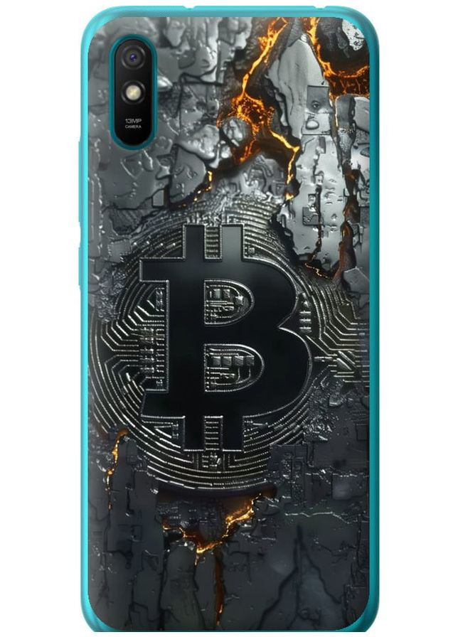Силиконовый чехол 'Раскаленный биткойн' для Endorphone Xiaomi Redmi 9A (289716594)