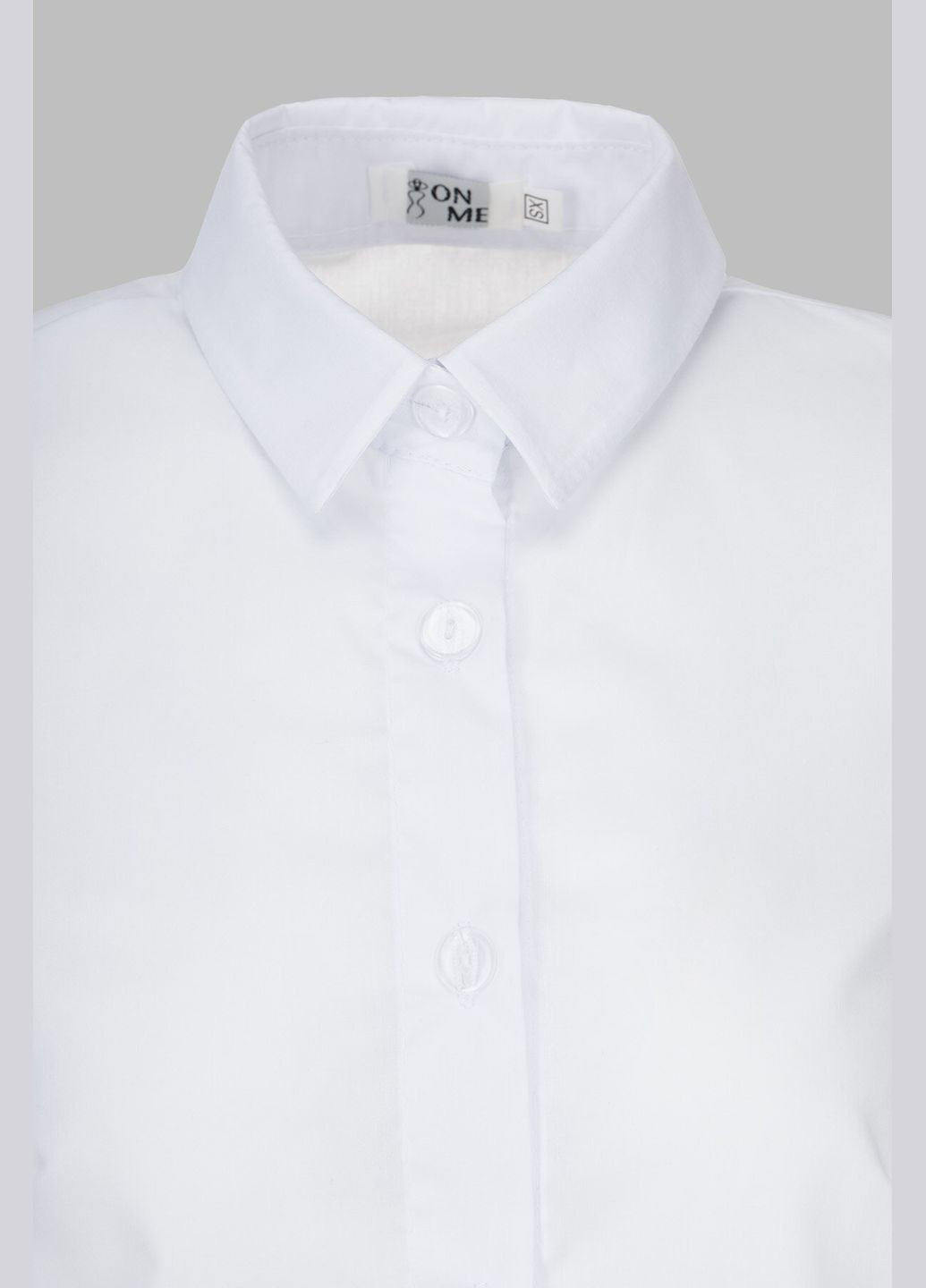 Белая повседневный рубашка No Brand