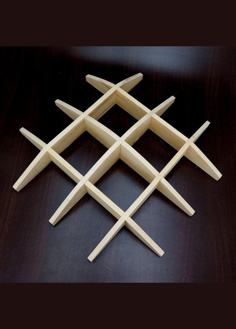 Настінна книжкова полиця з дерева Володар бланже (КПГ-001701) No Brand (328076985)