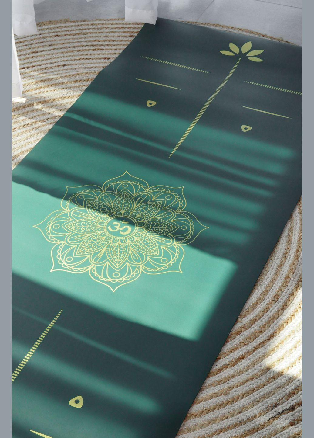 Коврик для йоги - "Asana", серии Comfort, PU + ремень-переноска LIT[h]A (326068449)