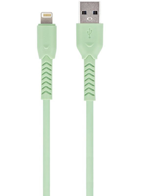 Кабель MXUC-04 Cable USB - Lightning 1.0m 3A Green Maxlife (301578720)