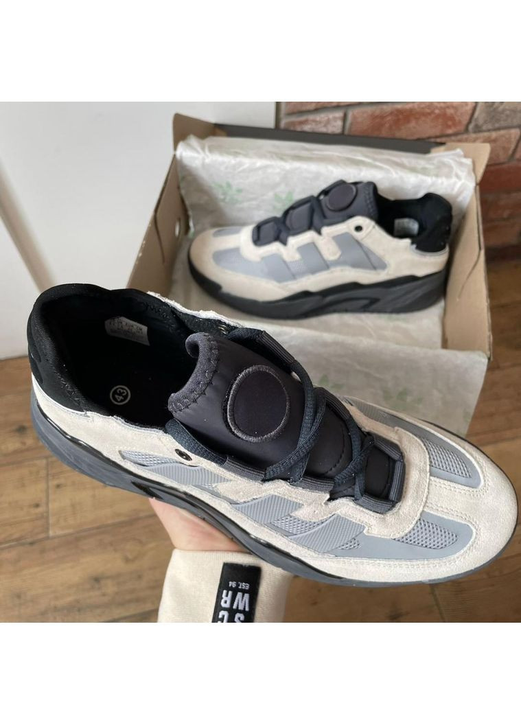 КРОССОВКИ ЖЕНСКИЕ ADIDAS NITEBALL GREY BLACK 2 АДИДАС НАЙТБОЛ No Brand серые демисезоны (368867955)