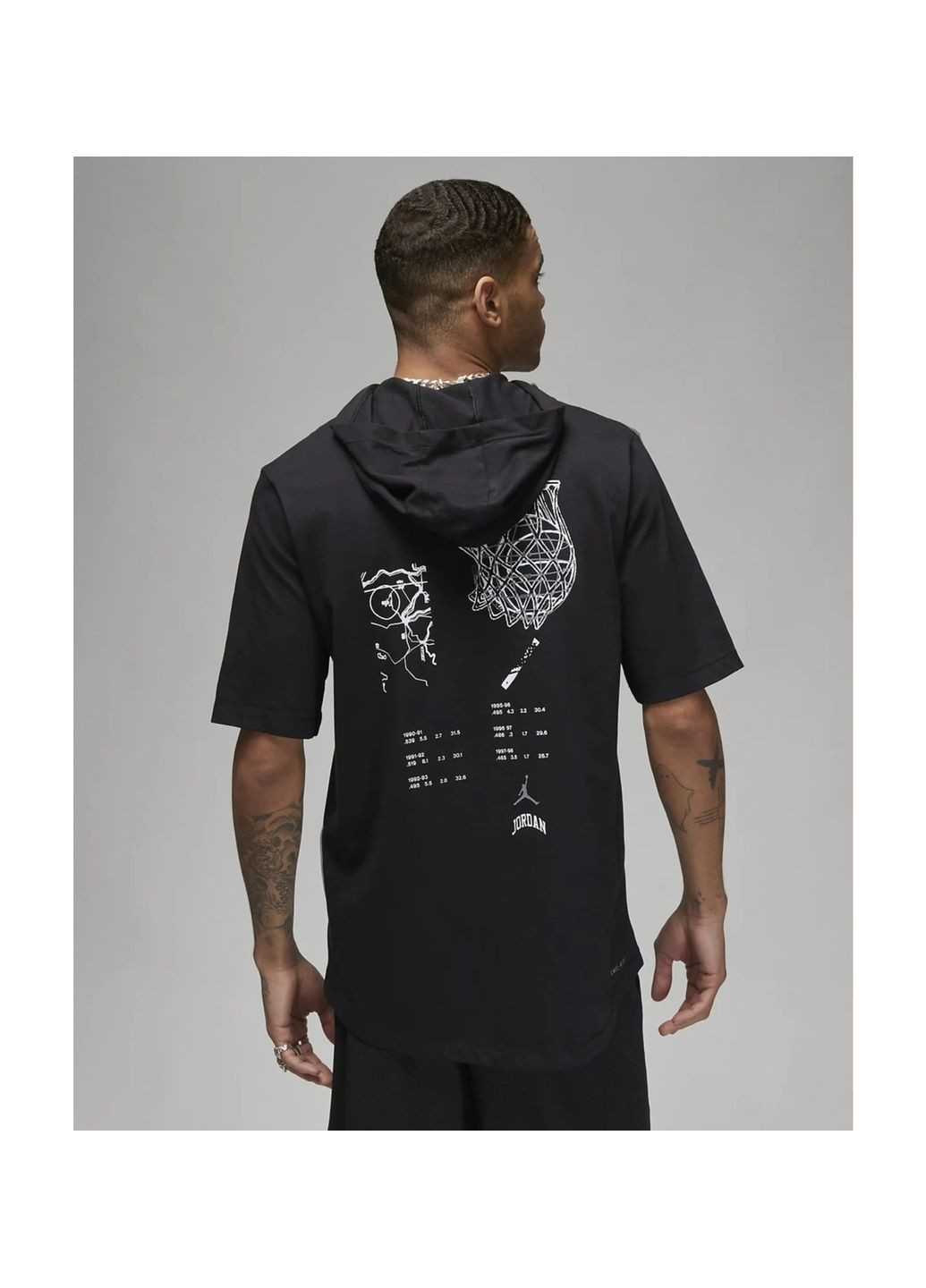Черная футболка мужская t-shirt sport black Air Jordan