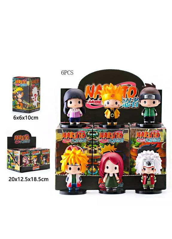 Набор из 6 игровых фигурок героев, размер 6×6×10 см, с дисплей-боксом 18,5×12,5×20 см - No Brand LZDH027 (371929131)