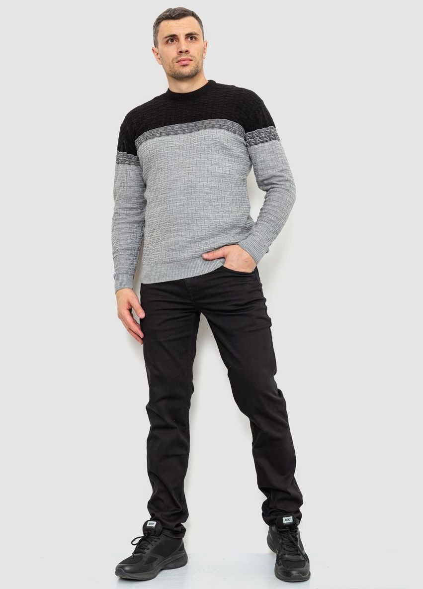 Комбинированный демисезонный свитер мужской 161r883 Ager