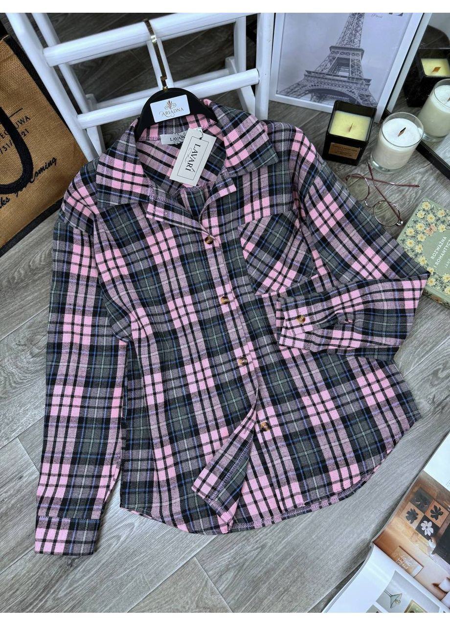 🔲Картата сорочка з турецької фланелі — трендовий акцент на кожен день | Розмірна сітка в описі Vione (368709037)