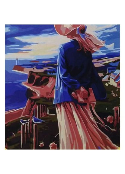 Картина по номерам "Наслаждение у моря" 40х50 см Оптифрост (361419265)