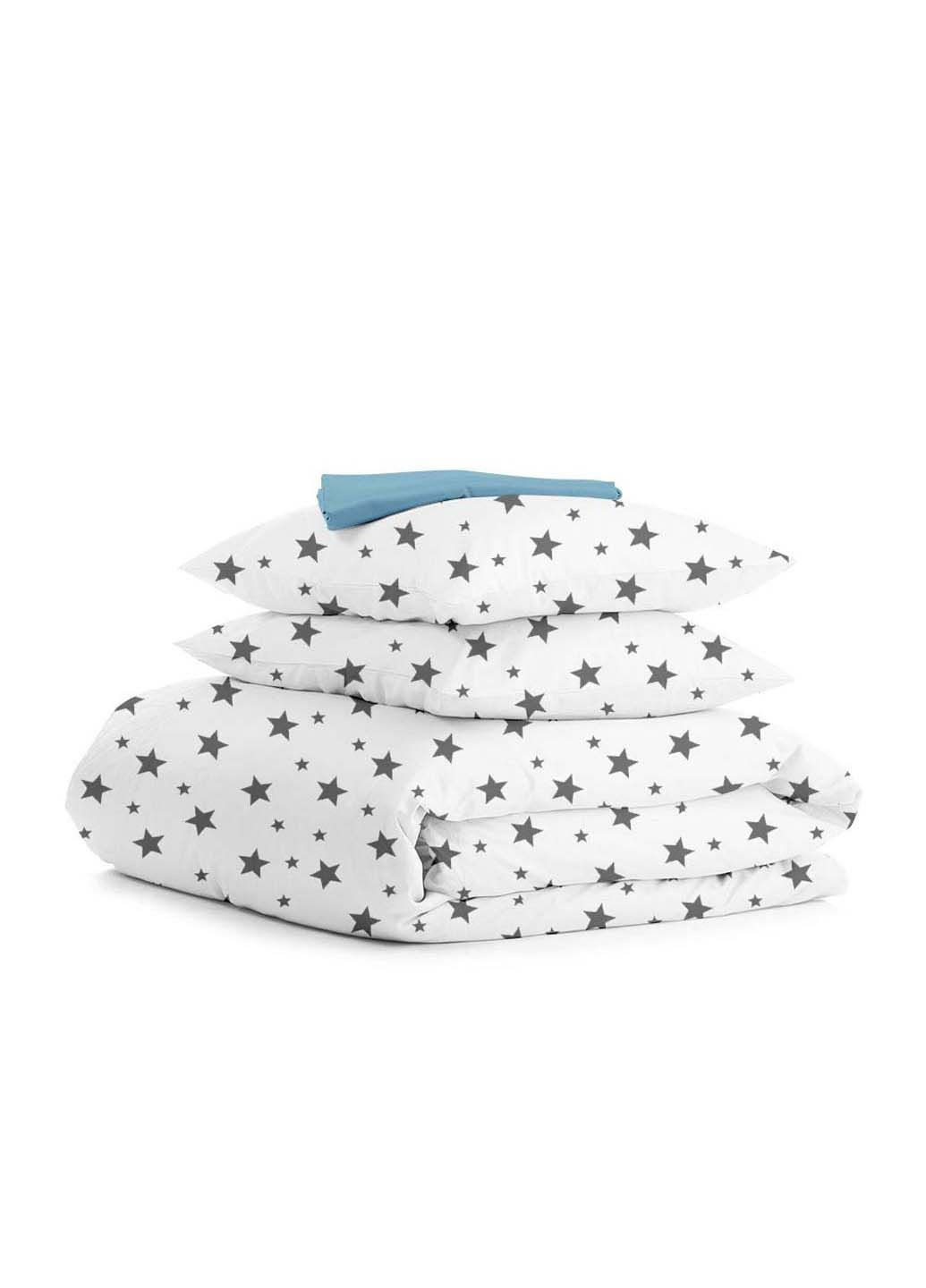 Двоспальна постіль з простирадлом на гумці Big Star CS5 180х220 см Cosas (307386754)