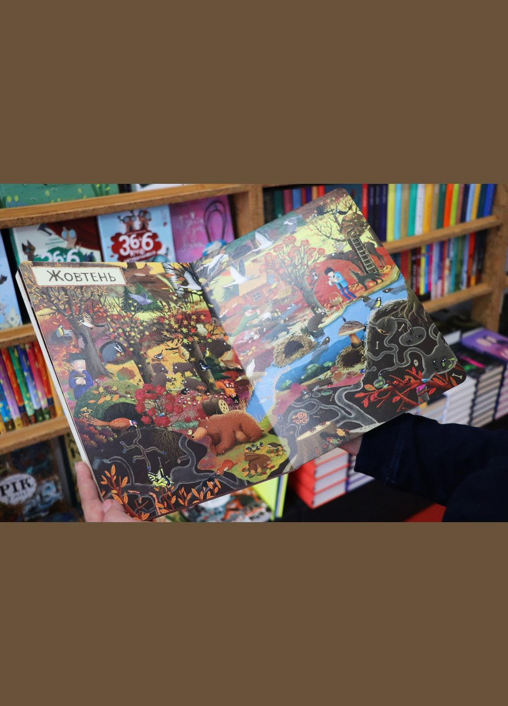 Віммельбух розвиваюча книга для дітей Рік у лісі Видавництво Старого Лева (273238567)