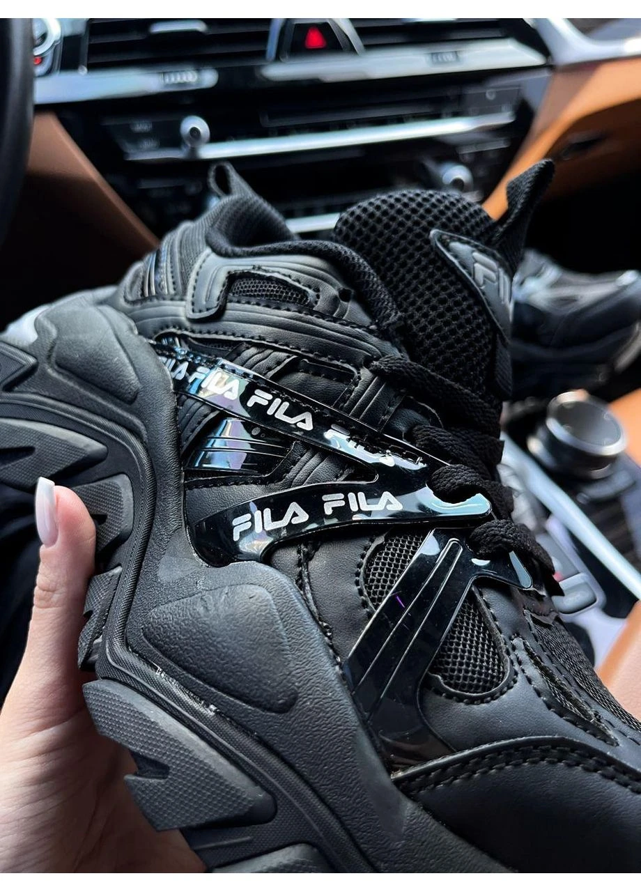 КРОСІВКИ ЖІНОЧІ FILA BLACK ФІЛА ЧОРНІ No Brand чорні демісезони (391967185)