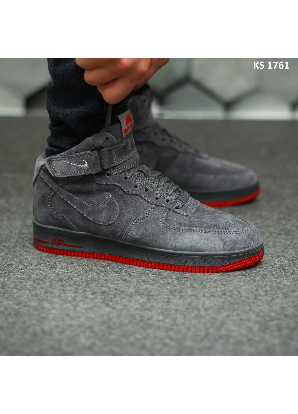 Цветные демисезонные кроссовки мужские nike air force 1 07 high найк аир форс 1 премиум No Brand