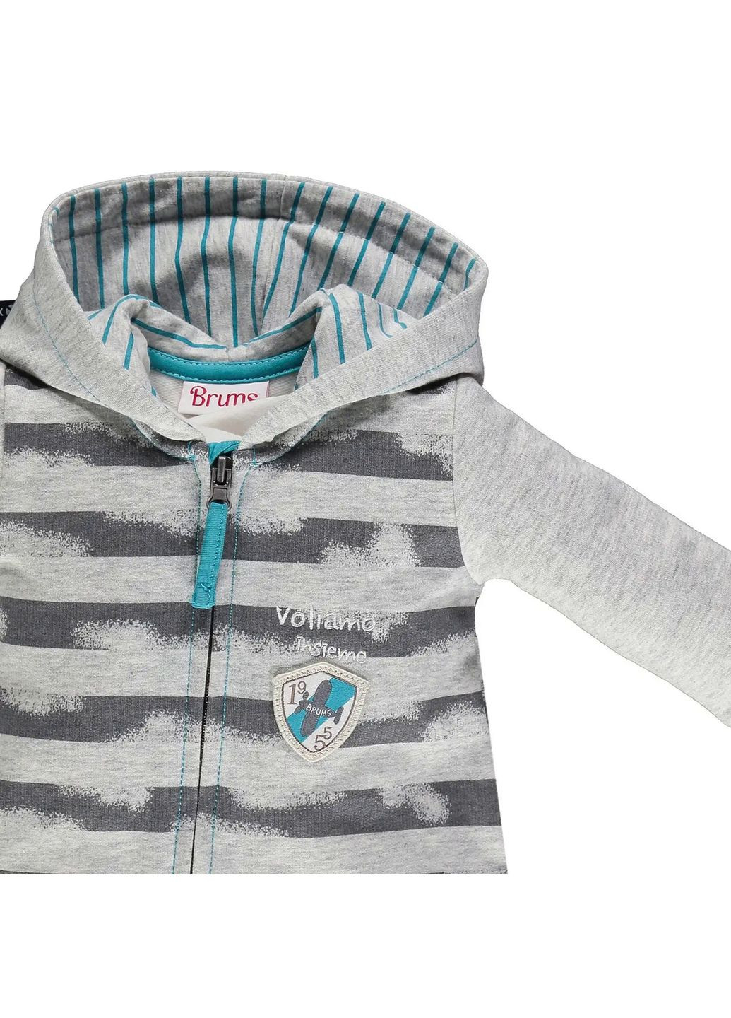 Комбинезон детский трикотажный 193BBFU004-804 серый Brums (322169763)