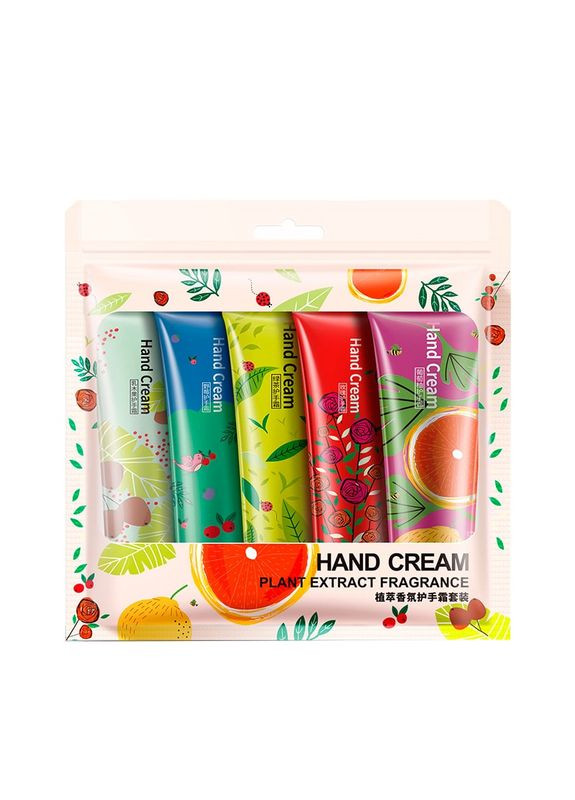 Набір кремів для рук hand cream з екстрактами ягід (5 x 30 грамм) Bioaqua (339092120)