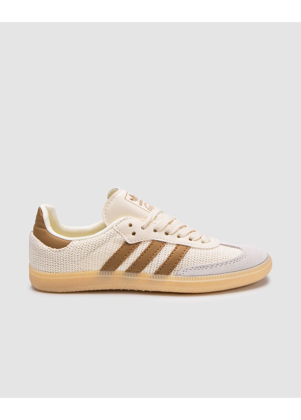 КРОССОВКИ ЖЕНСКИЕ ADIDAS SAMBA OG CREAM WHITE CARDBOARD АДИДАС САМБА No Brand белые демисезоны (367172618)