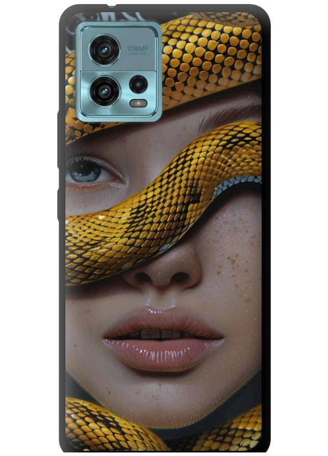TPU чорний чохол 'Обійми змії' для Endorphone Motorola G72 (289528759)