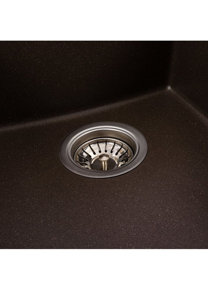 Гранитная мойка для кухни ROXY 3744 матовая Темная скала Valeso (358059542)