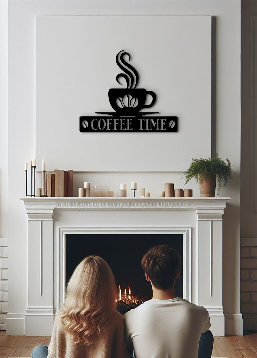 Дерев'яна картина на кухню, декоративне панно з дерева "Кава в зернах", мінімалістичний стиль 60х75 см Woodyard (291842176)