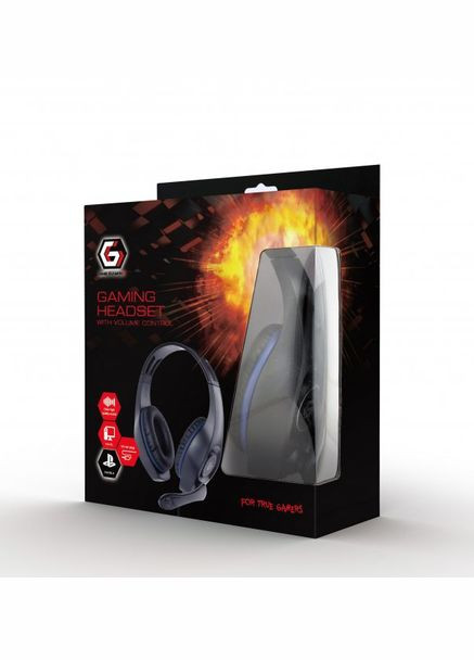 Навушники Black-Blue GHS-05-B Gembird (339085871)