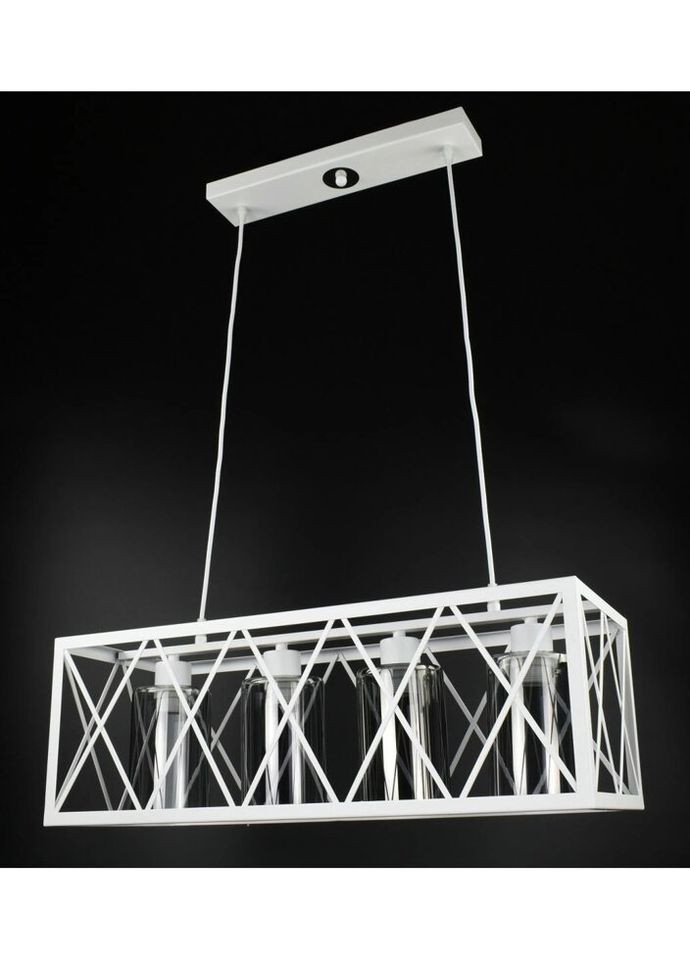 Люстра подвесная LOFT на 4 лампочки 26955 Белый 40-100х25х63 см. Sunnysky (335974780)