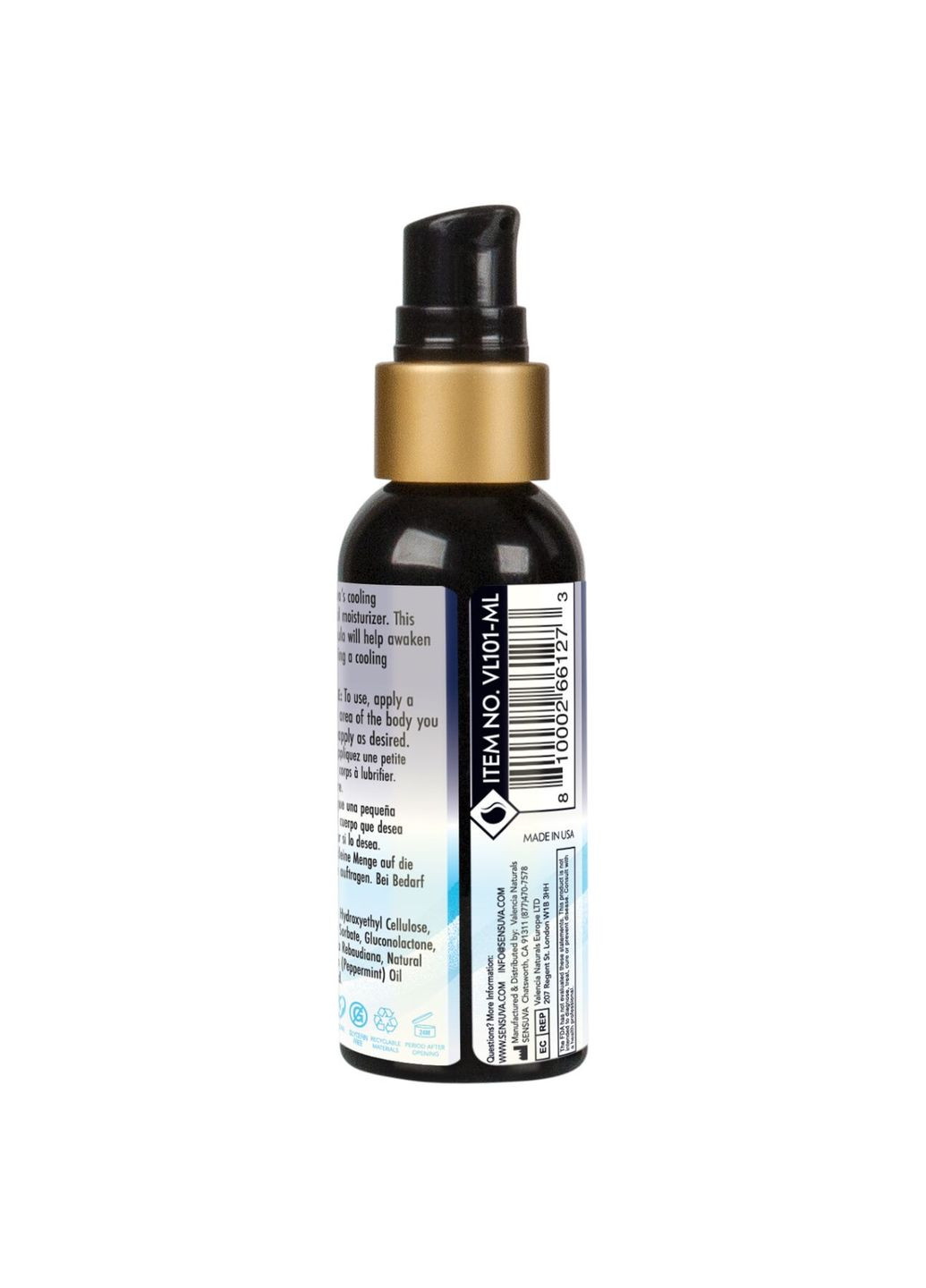 Лубрикант на водній основі - Arctic Chill Cooling (57 мл), без гліцерину та парабенів Sensuva (369780683)