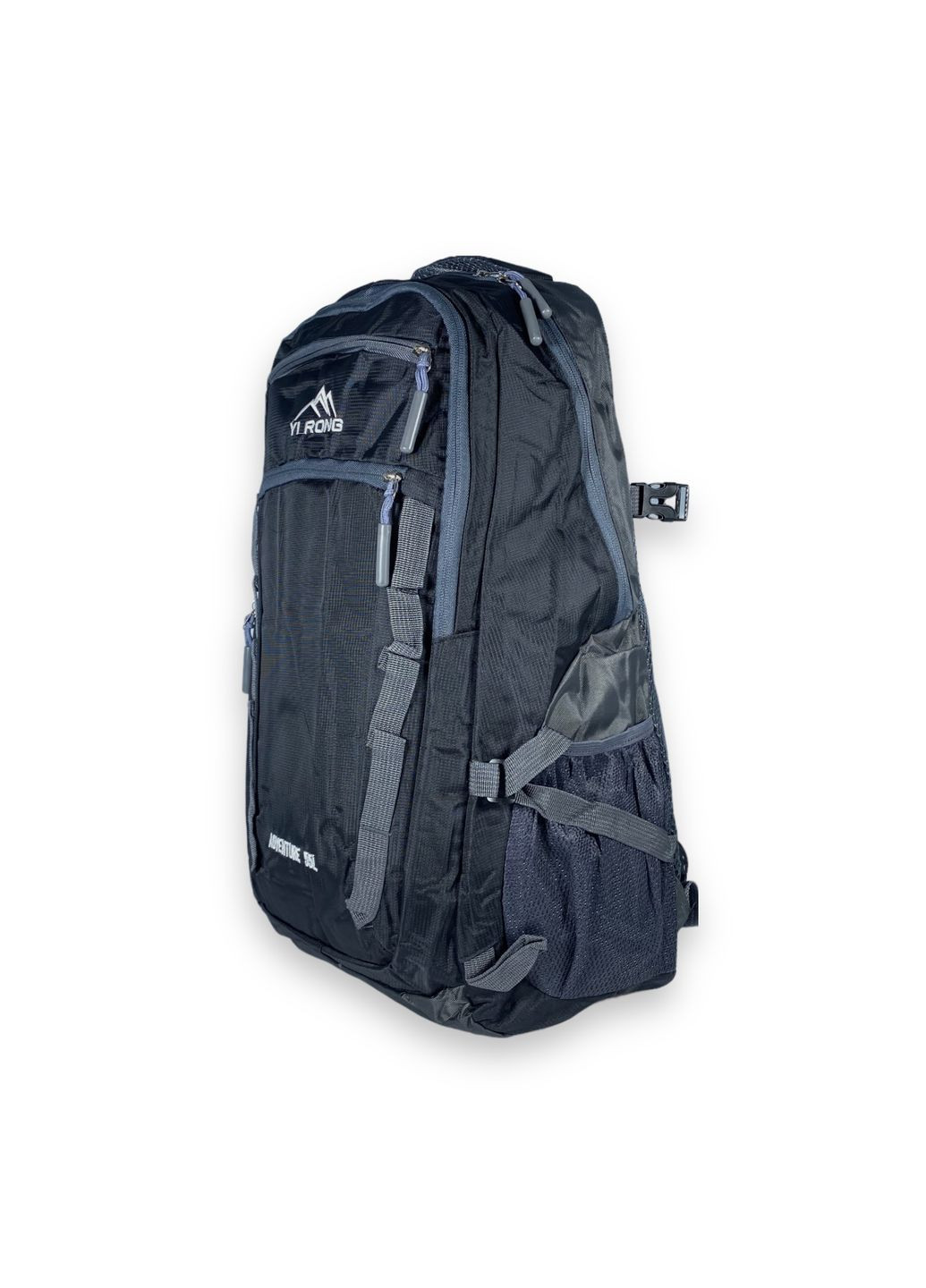 Туристичний рюкзак, 40 л, два відділи, дві фронтальні кишені, розмір: 55*35*20 см, чорний Yi Rong (286421574)