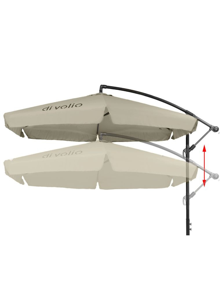 Парасолька садова EMPOLI 300см бежева Di Volio (301538539)