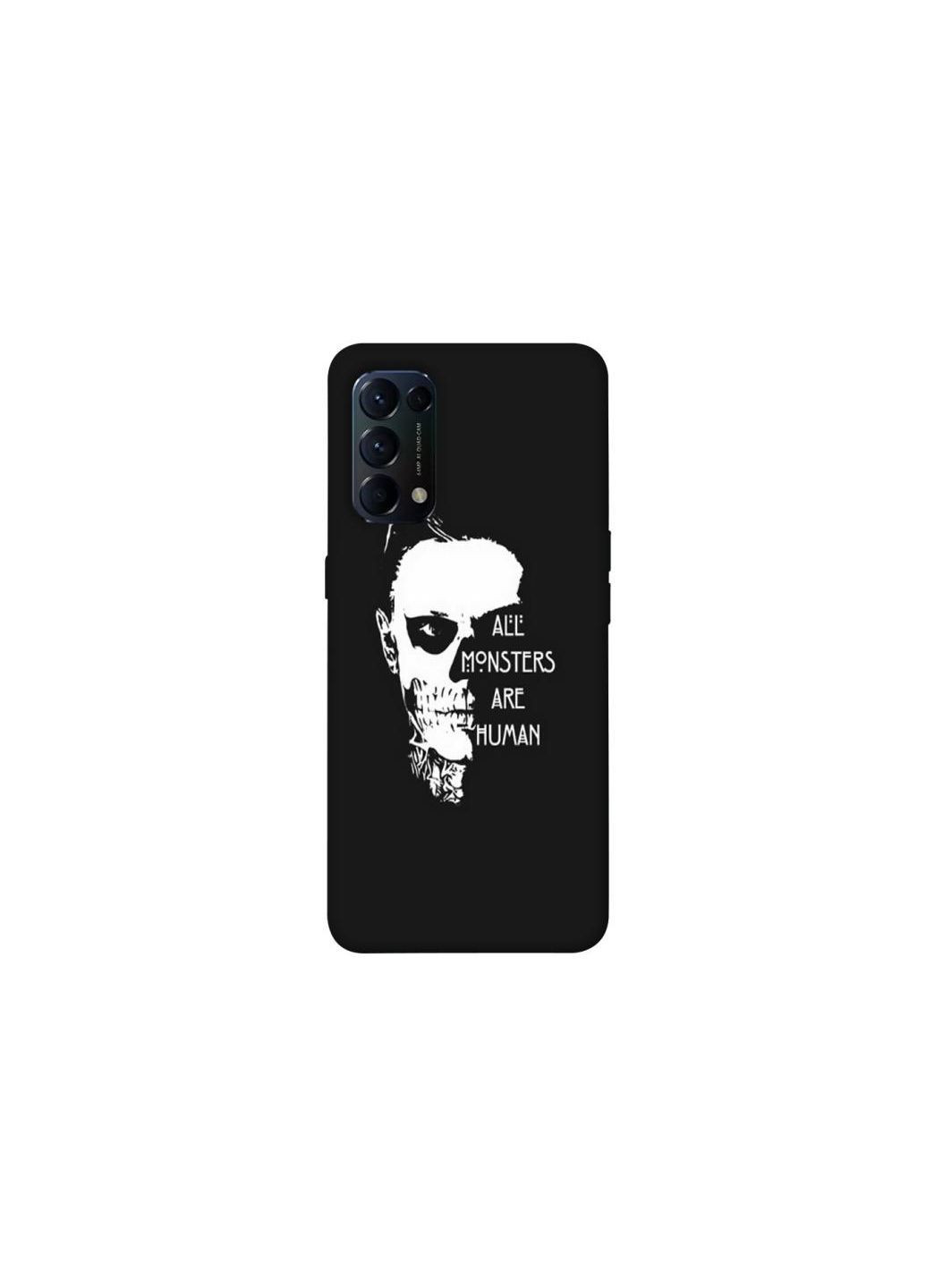 Чехол на Oppo Reno 5 4G All Monsters are Human Frontalka (363895662)
