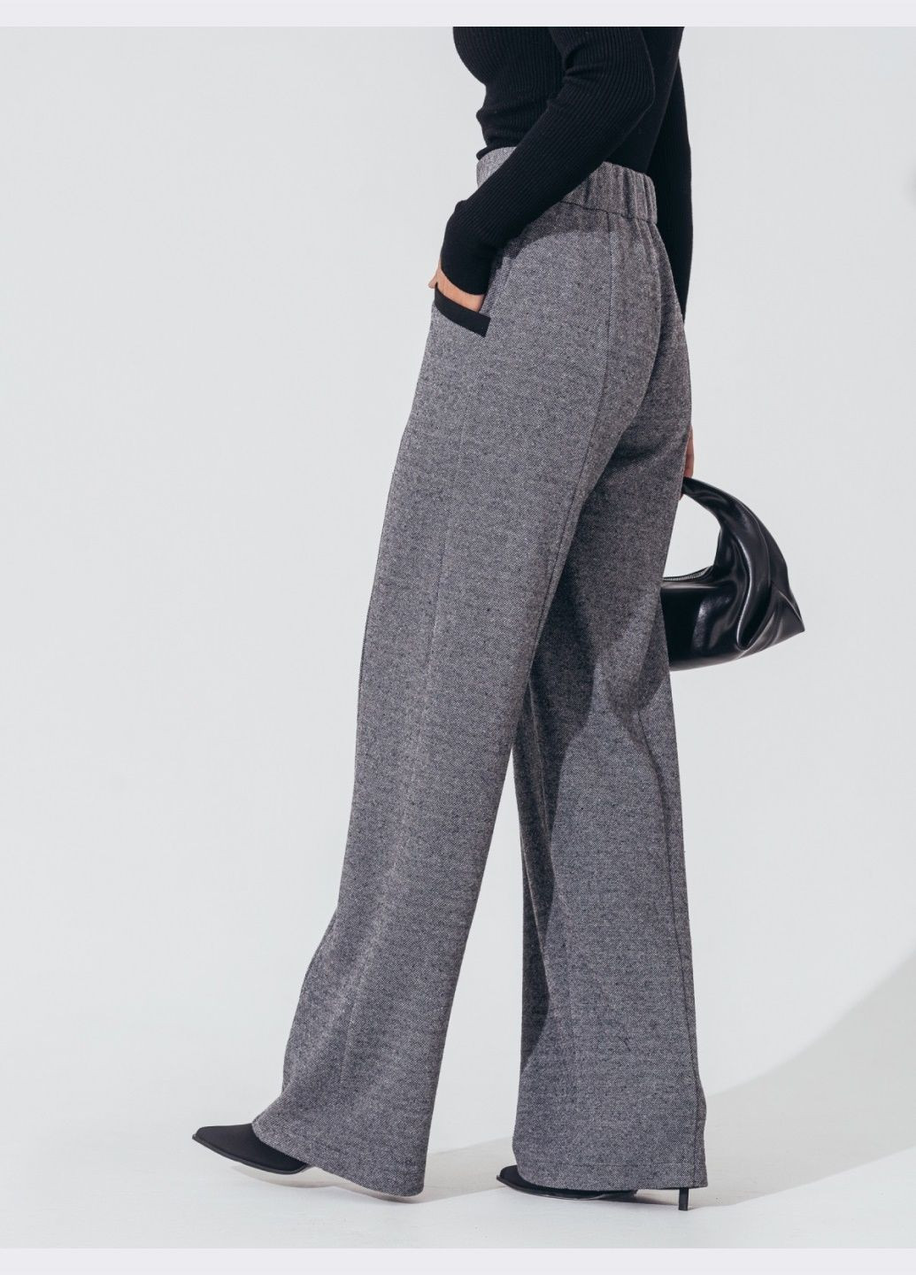 прямі штани сірого кольору на блискавці Dressa (307287561)