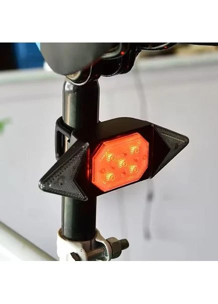 Велоліхтар LY-6700 із зазначенням поворотів (red+yellow+blue), waterproof, Миготливий велоліхтар No Brand (399543466)