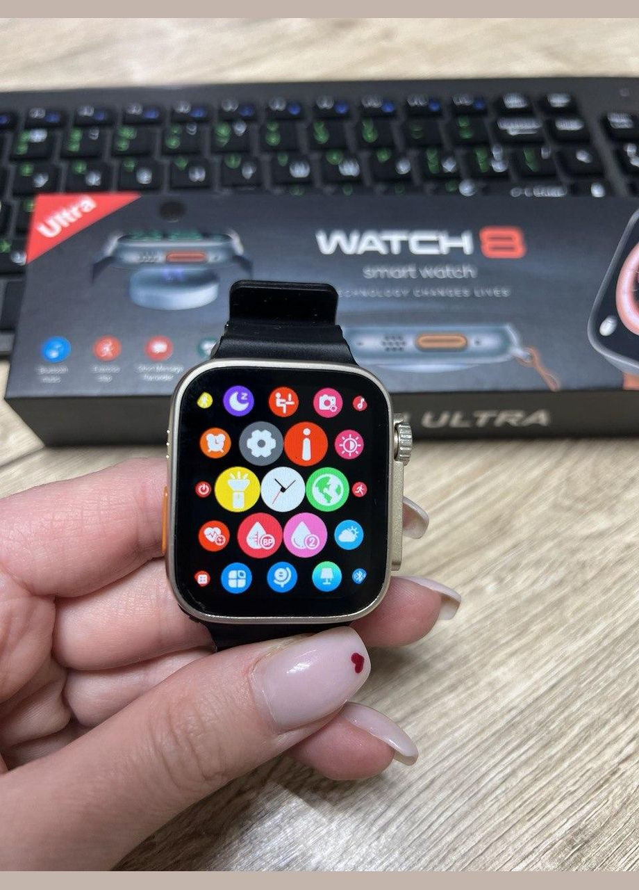 Смарт-годинник Smart Watch 8 Ultra Black No Brand (346483757)