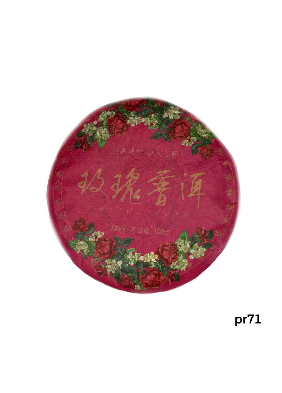 Чай Шу пуэр с розой 100 грамм No Brand (316628596)
