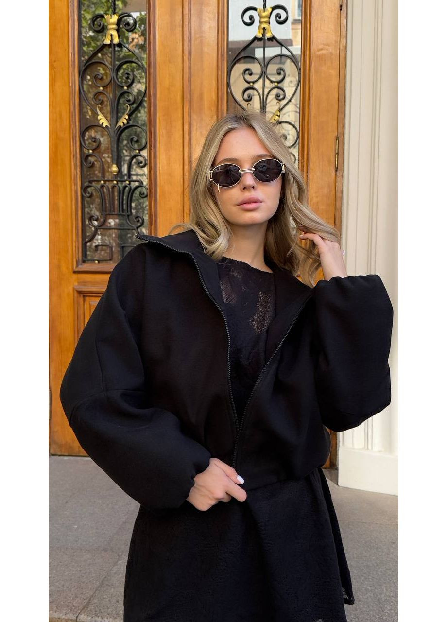 Женский бомбер из кашемира на подкладке. DK/DL Мода без кордонів на молнии (361832262)