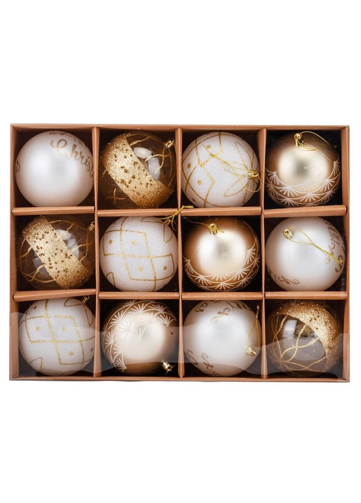 Набір ялинкових куль Зоряні Казки 12 шт, 10 см ELISEY (366321391)
