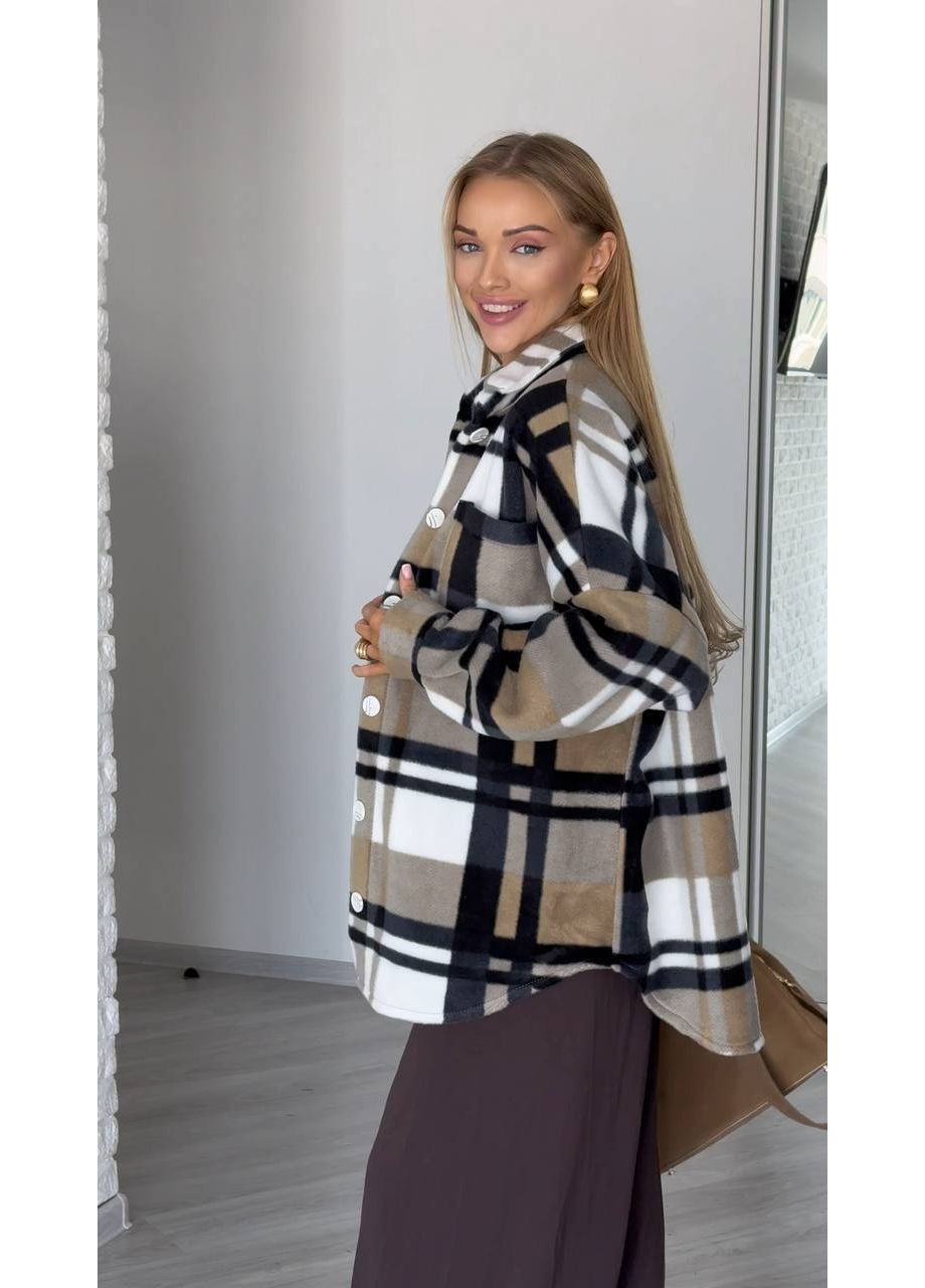 Сорочка oversize з двостороннього флісу Polar — ЗАМІРИ В ОПИСІ Vione (370655190)