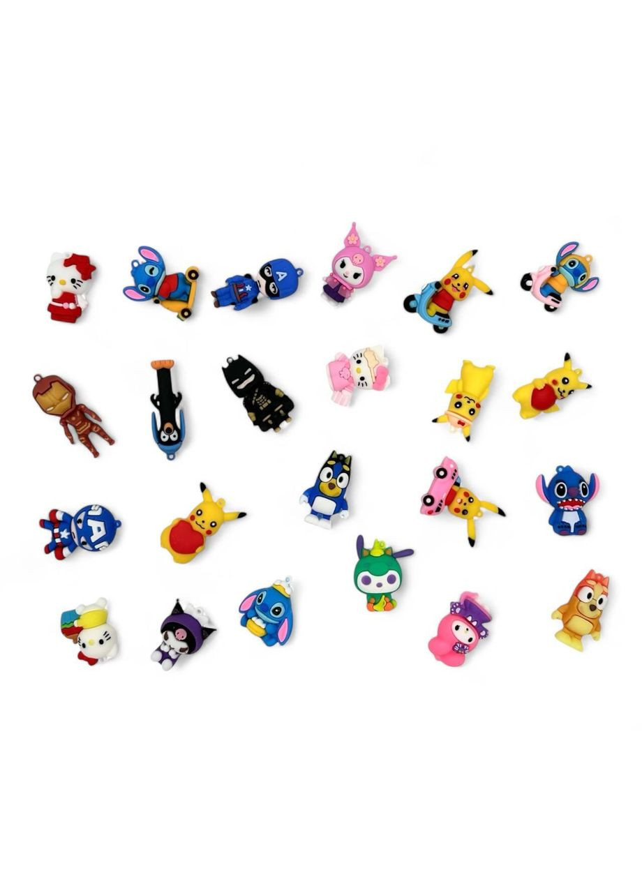 Адвент-календарь с игрушками Сюрприз, 24 фигурки ассорти (Лило и Стич, аниме Hello Kitty, Куроми, Marvel) Po Fanu (325483971)