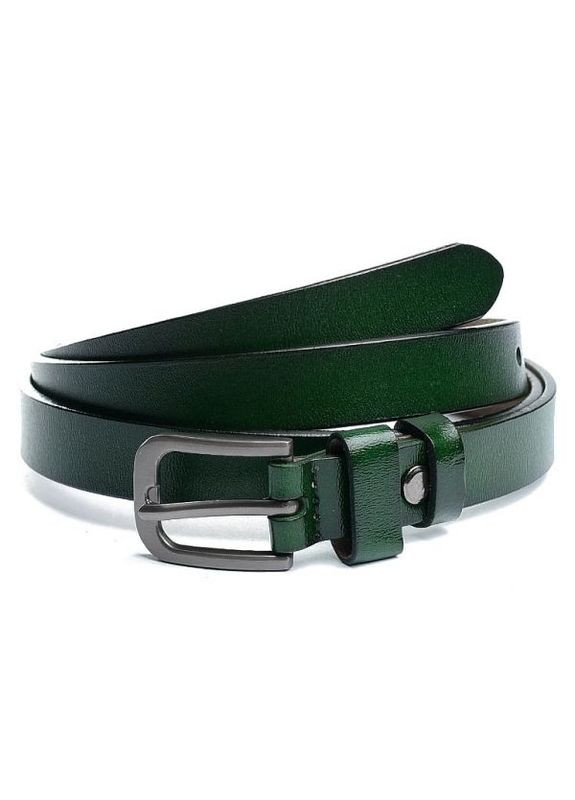 Женский ремень из натуральной кожи зеленый NIUNIU (306554311)