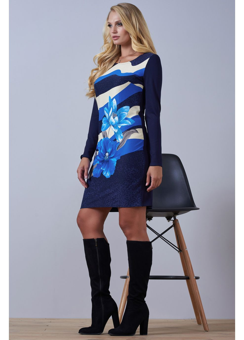 Синя сукня 490.1049 Seventeen