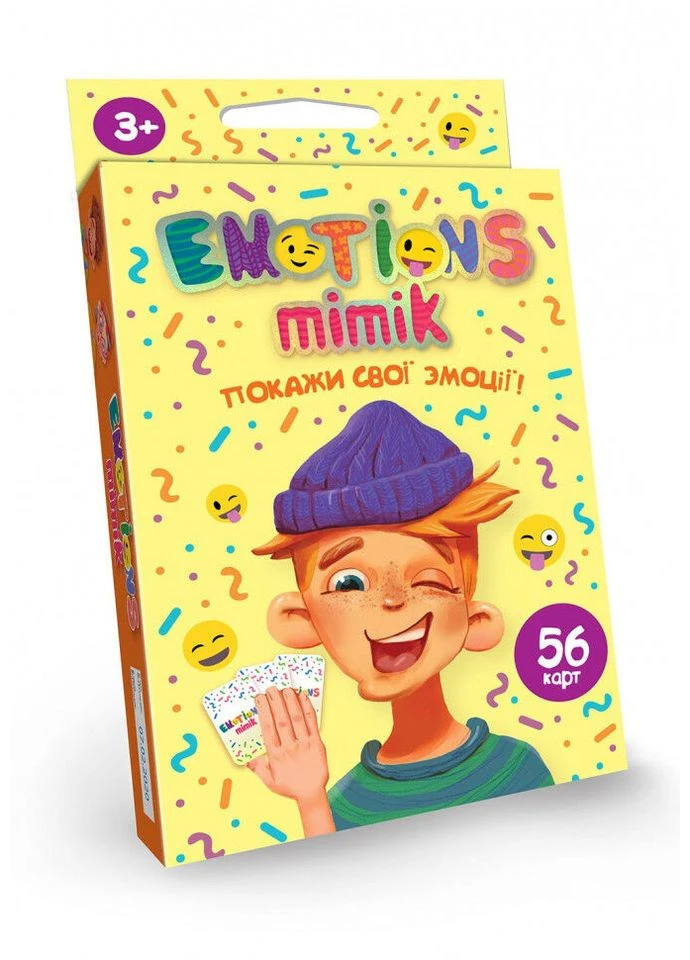Карткова гра "Emotions Mimik" EM-01-01U укр. мовою EM-01-01U Danko Toys (390474213)