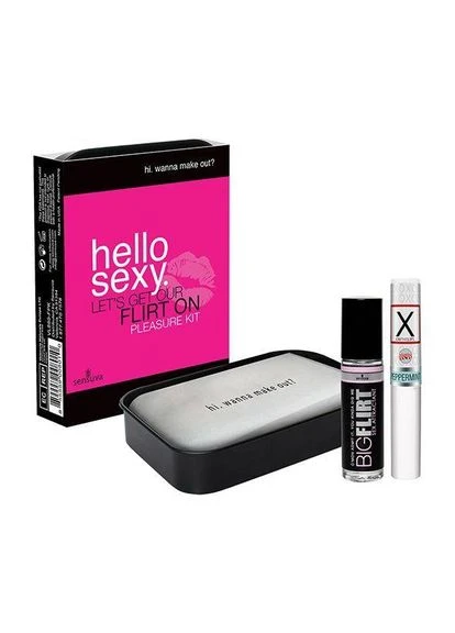 Подарочный набор для флирта Hello Sexy (стимулирующий бальзам для губ и феромоны) Sensuva (371390119)