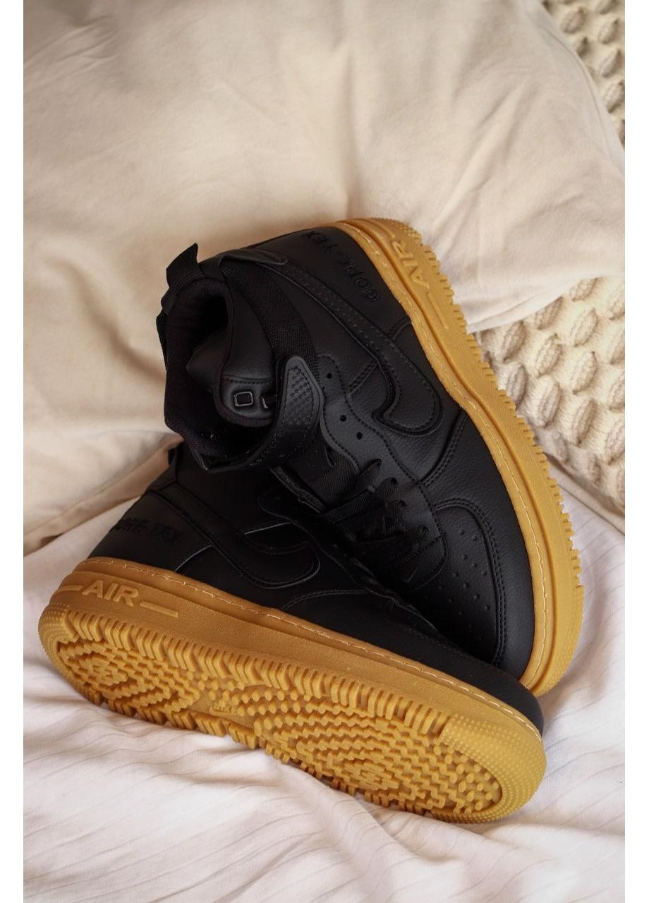 Черные демисезонные кроссовки мужские nike gore-tex black brown найк No Brand