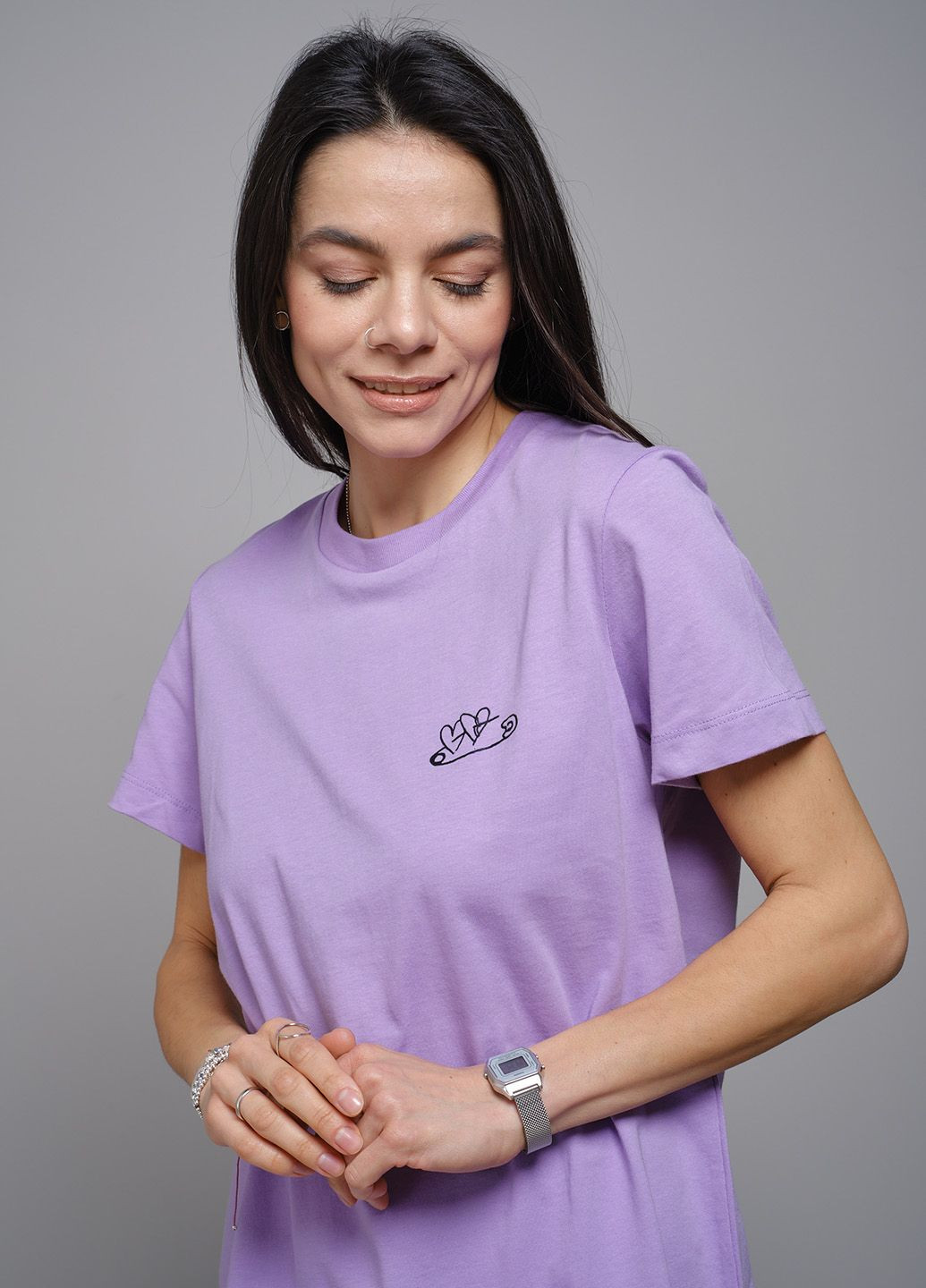 Фиолетовая демисезон футболка женская лиловая 103133 Power