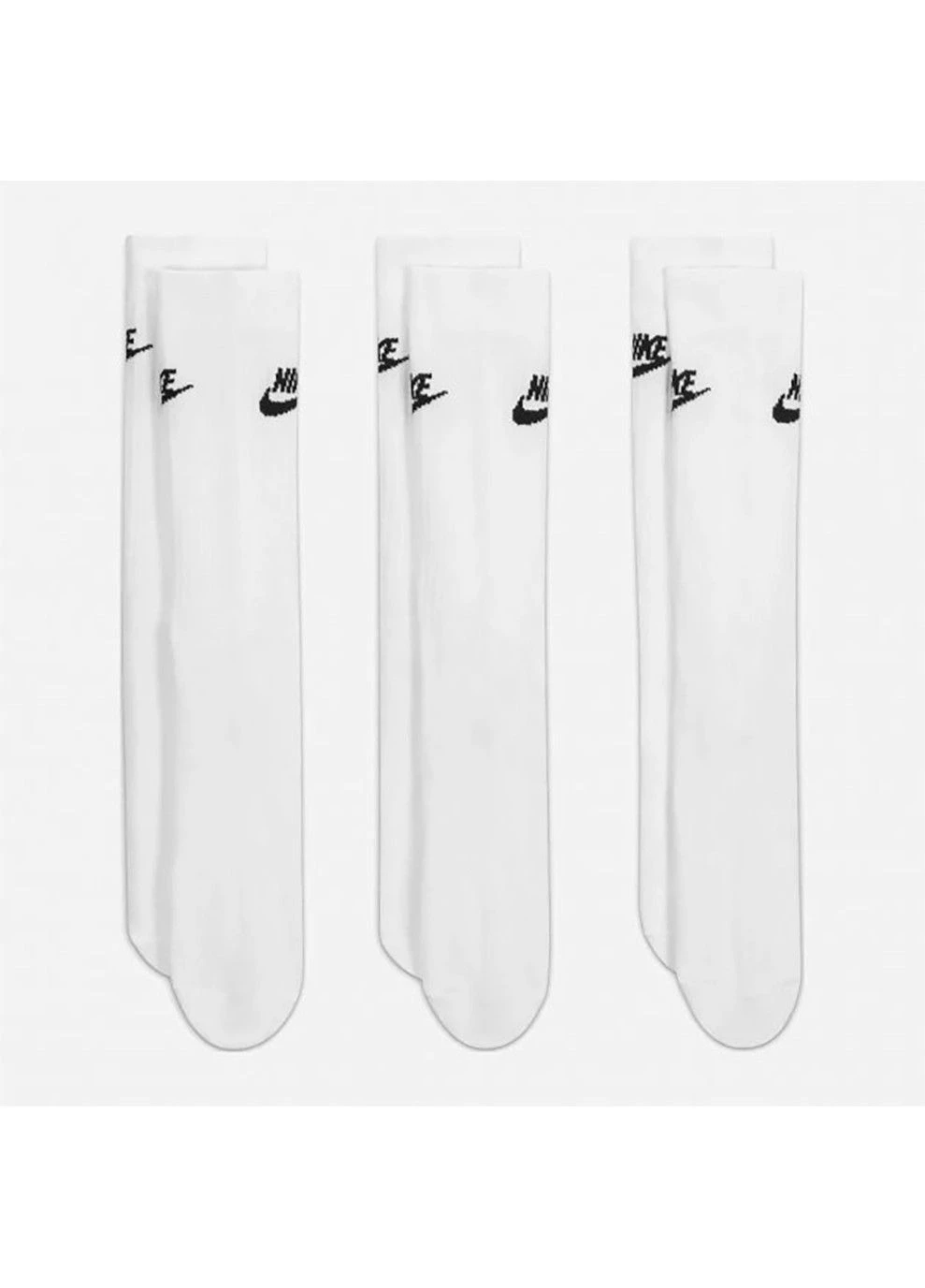 Білі набір шкарпеток everyday essential білий 3 пари Nike однотонні (333960045)