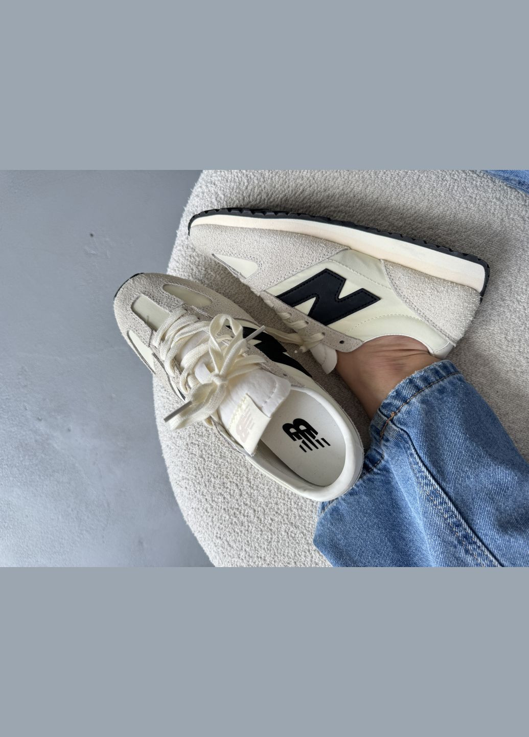 Бежеві Осінні кросівки чоловічі і жіночі new balance 471 sea salt black | нью беланс 471 бежеві No Brand
