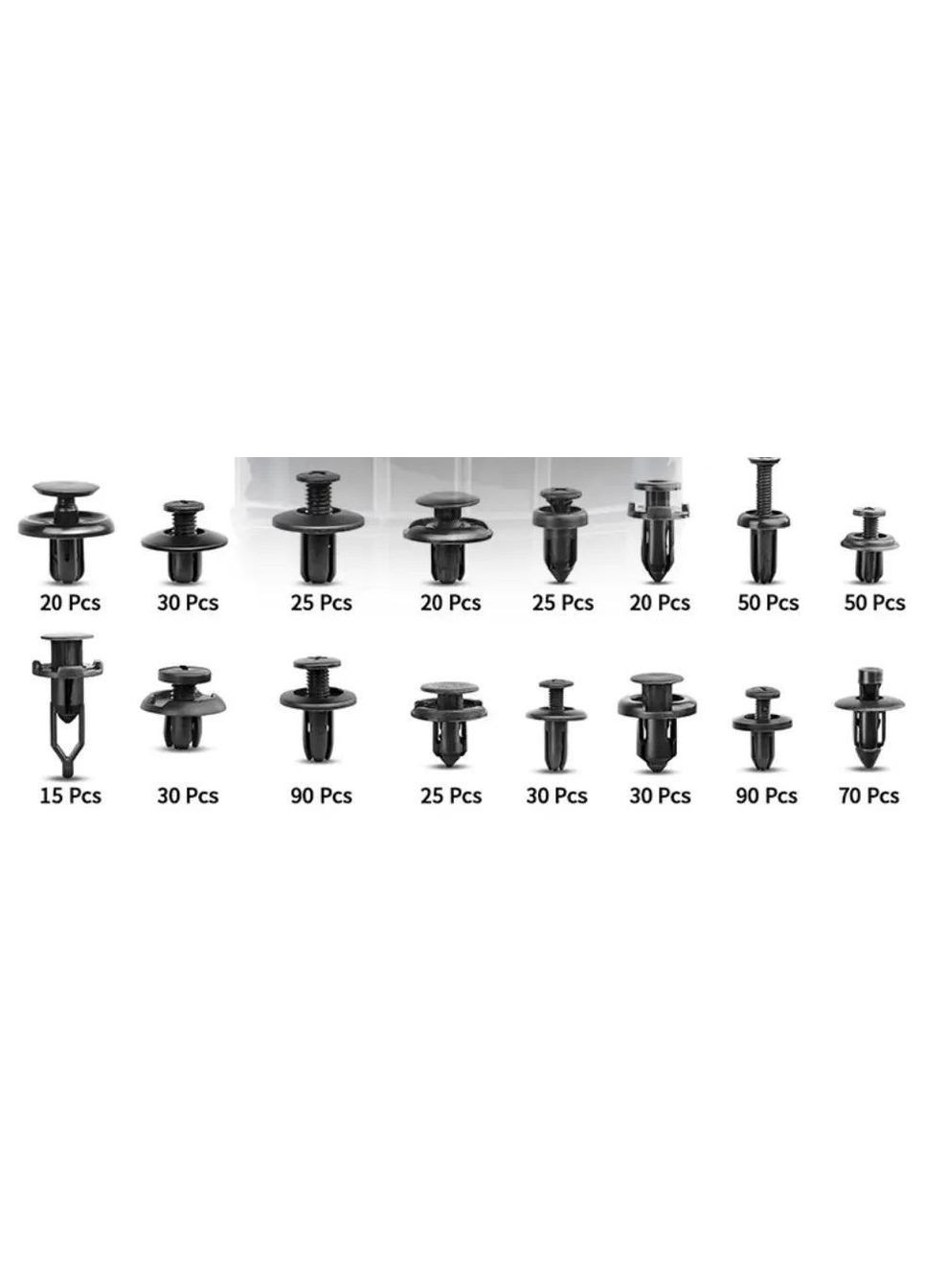 Набор клипс для салона авто 620 шт в кейсе универсальные автокрепления пистоны + съемник (R051373) Icar (349843548)