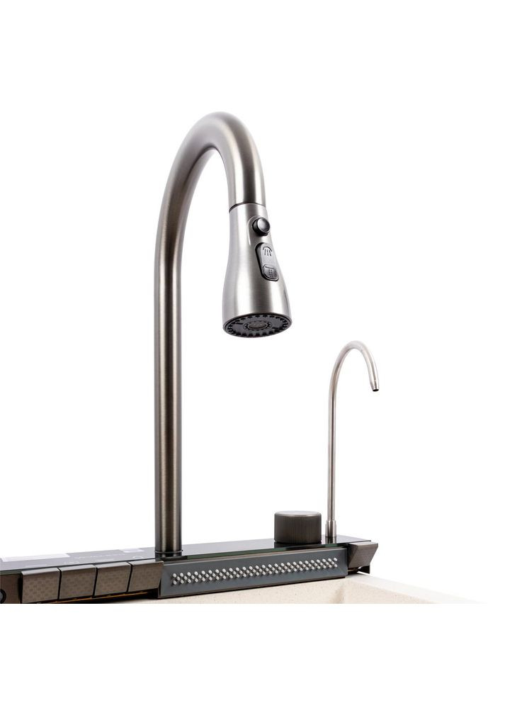 Гранитная мойка IRENA 6846 матовая Белая в точку Valeso (358500908)