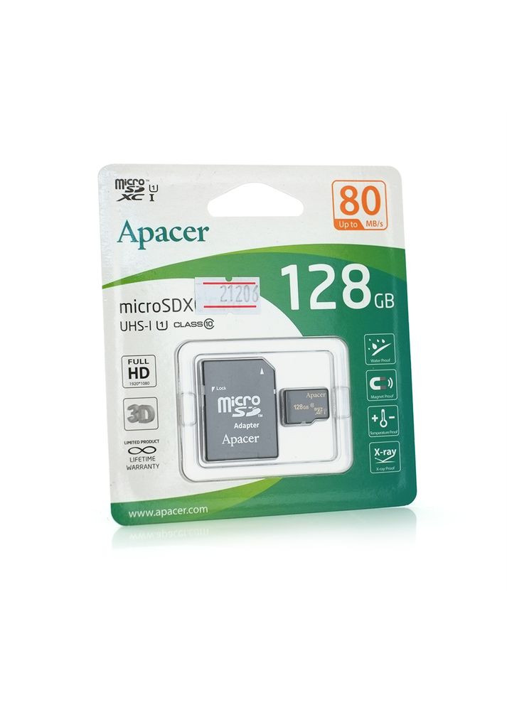 Карта пам'яті Apacer microSDHC Class 10 UHS-I, 128GB Voltronic (314835711)