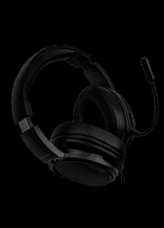 Наушники Hellraizer, Black, 3.5 мм, микрофон, динамики 50 мм, 20 Ом, 92 дБ, 1 м+1.2 м (HTA812) Hator (314778023)