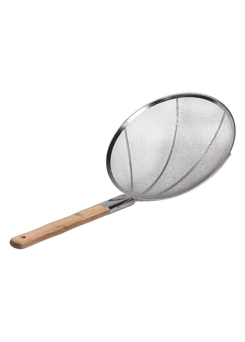 Шумовка "паук" с деревянной ручкой Ø 32 см для фритюра и вока HP-19-19-32CM Zhongjing (370373656)
