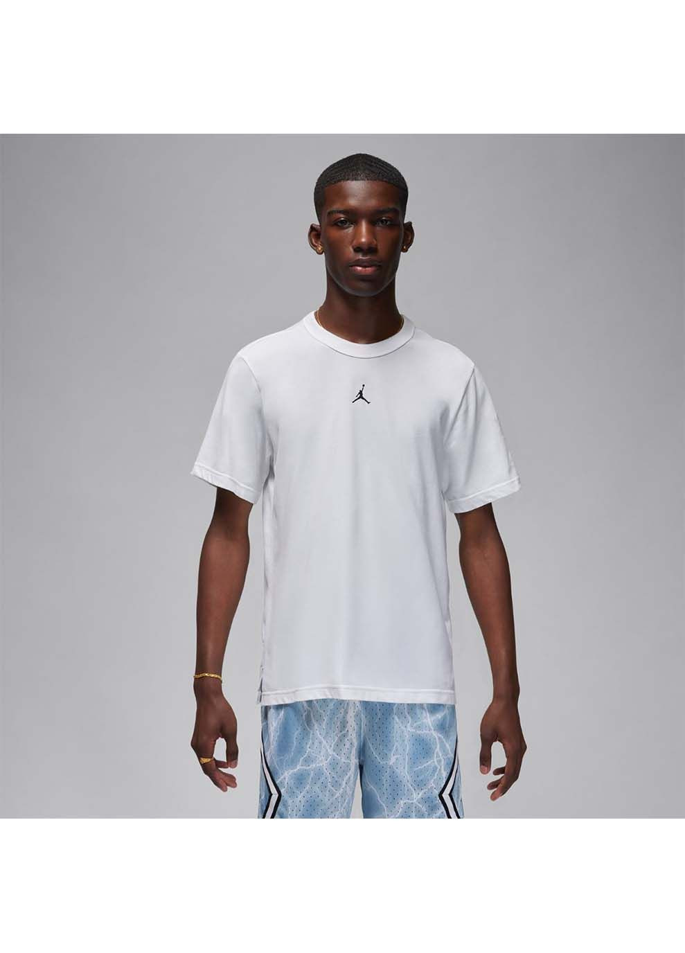 Біла чоловіча футболка m j df sprt ss top білий Jordan